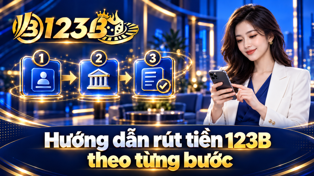 Hướng dẫn rút tiền 123B theo từng bước