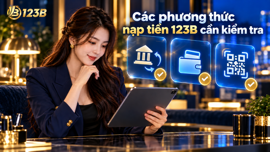 Các phương thức nạp tiền 123B cần kiểm tra
