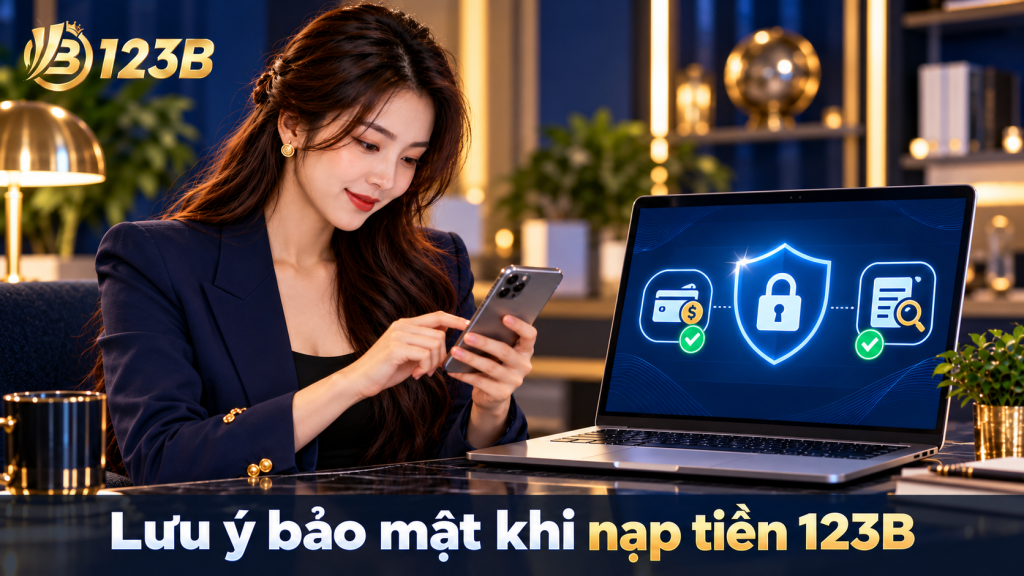 Lưu ý bảo mật khi nạp tiền 123B